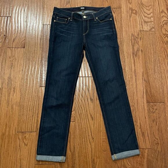 Paige skyline crop dark wash jeans size 27 - Picture 3 of 10